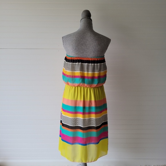 PASSPORT LOVE Strapless Dress Multi-Color XL - Picture 2 of 7
